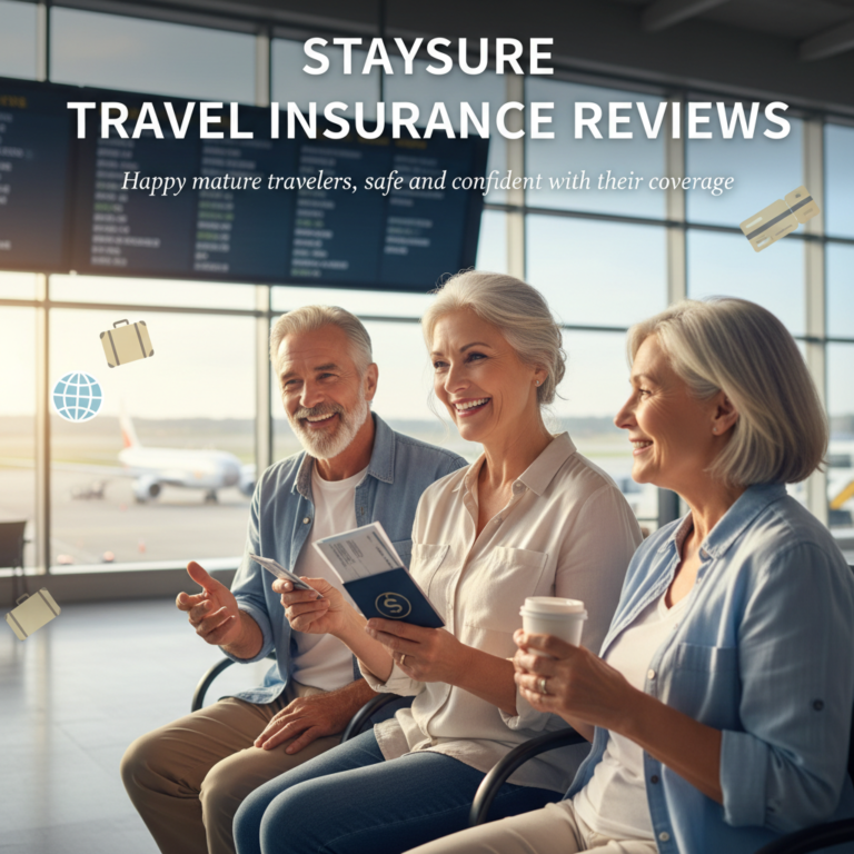 Staysure Travel Insurance Reviews: Happy mature travelers, safe and confident with their coverage.