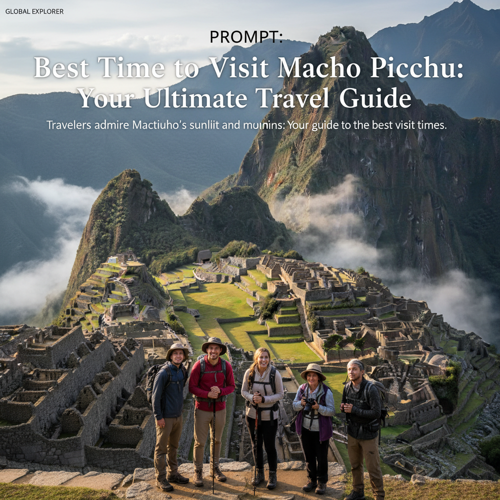 Travelers admire Machu Picchu’s sunlit ruins and misty mountains: Your guide to the best visit times.